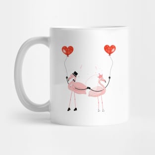 couple of funny flamingos Mug